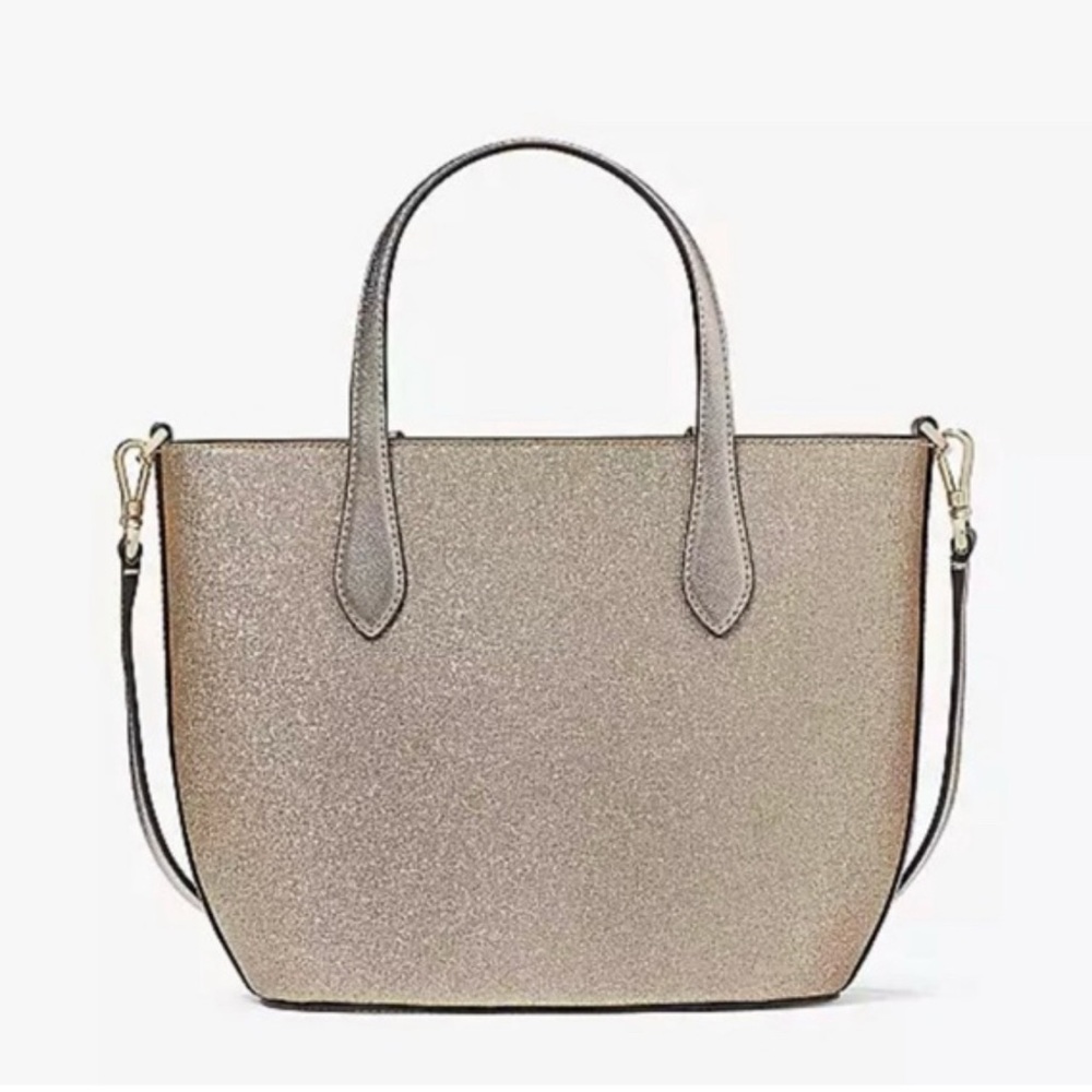 Kate Spade Gold Glitter Crossbody Bag - Picture 4 of 7
